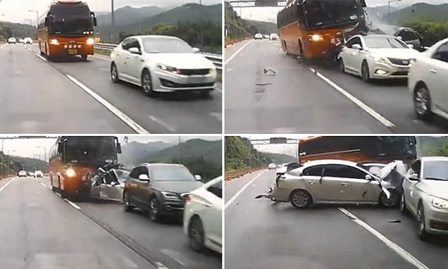 Mengantuk Saat Mengemudi, Akibatnya Empat Tewas dan 37 Terluka